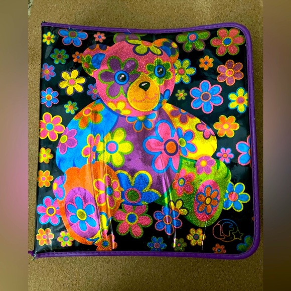 Lisa Frank teddy bear binder zip up - Picture 8 of 8